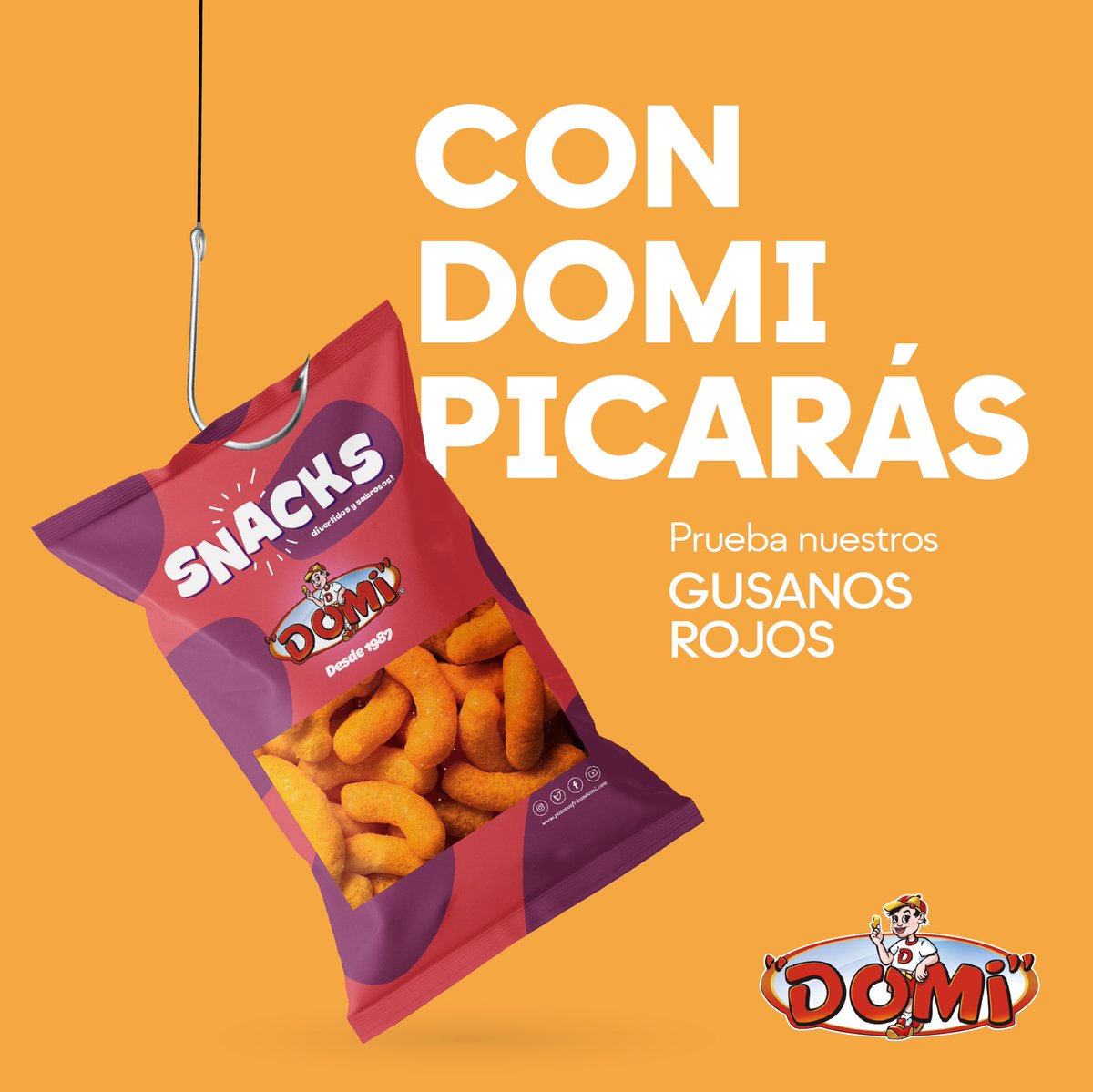 PatatasDomi's tweet photo. Hay que ver como "engancha" este snack eh‼️
¡Confiésalo, tú también has terminado con las manos rojas de comer los gusanos rojos! https://t.co/YxSnzbjkhl