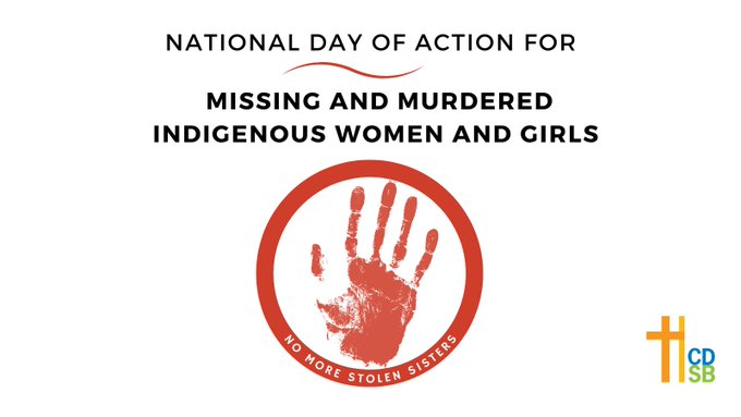 October 4th is the National Day of Action for Missing and Murdered Indigenous Women and Girls. 

Today, and every day, we honour the lives and stories of the victims as we hold in our thoughts &amp; prayers their grieving families.❤️ #MMIWG2S