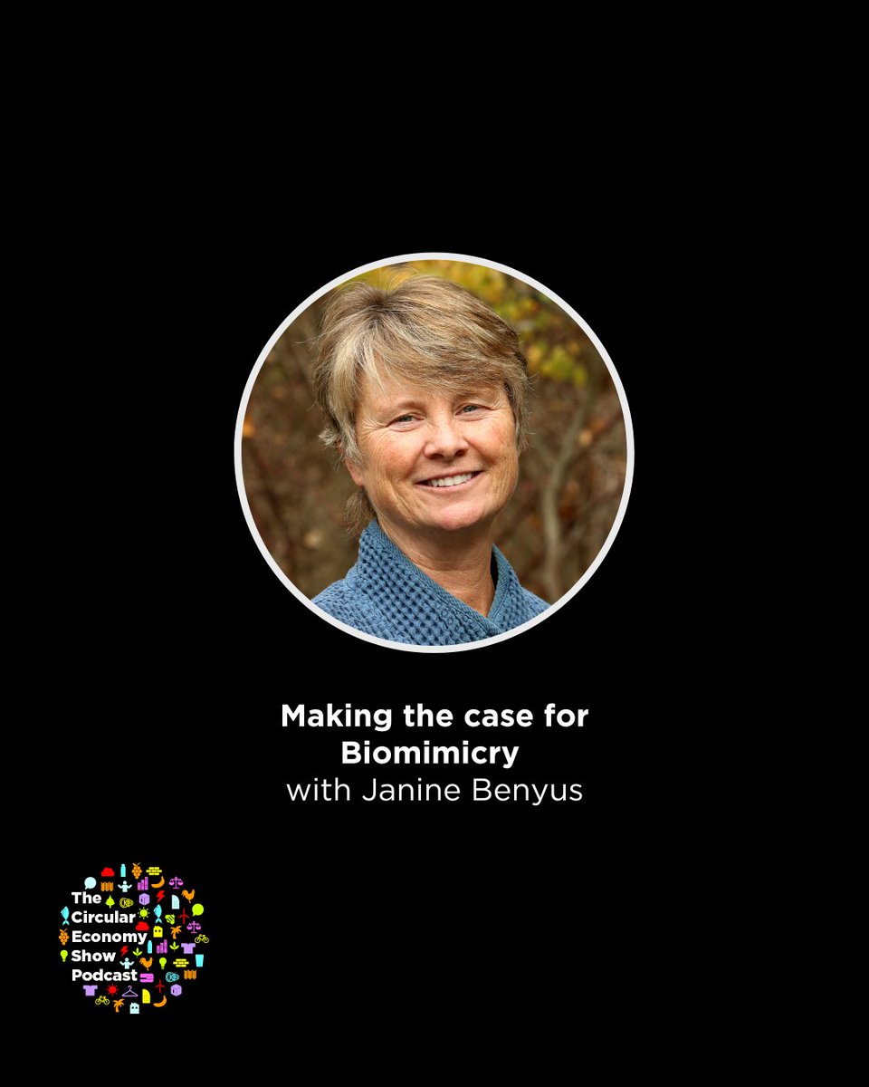 In this week's episode of The Circular Economy Show Podcast, we hear from <a href="/JanineBenyus/">Biomimicry 3.8</a>, author of Biomimicry: Innovation Inspired by Nature, on how to create regenerative infrastructure that 'pulls its ecological weight' in our cities.

links.emf.org/46ynstL

<a href="/Biomimicry38/">Biomimicry 3.8</a>