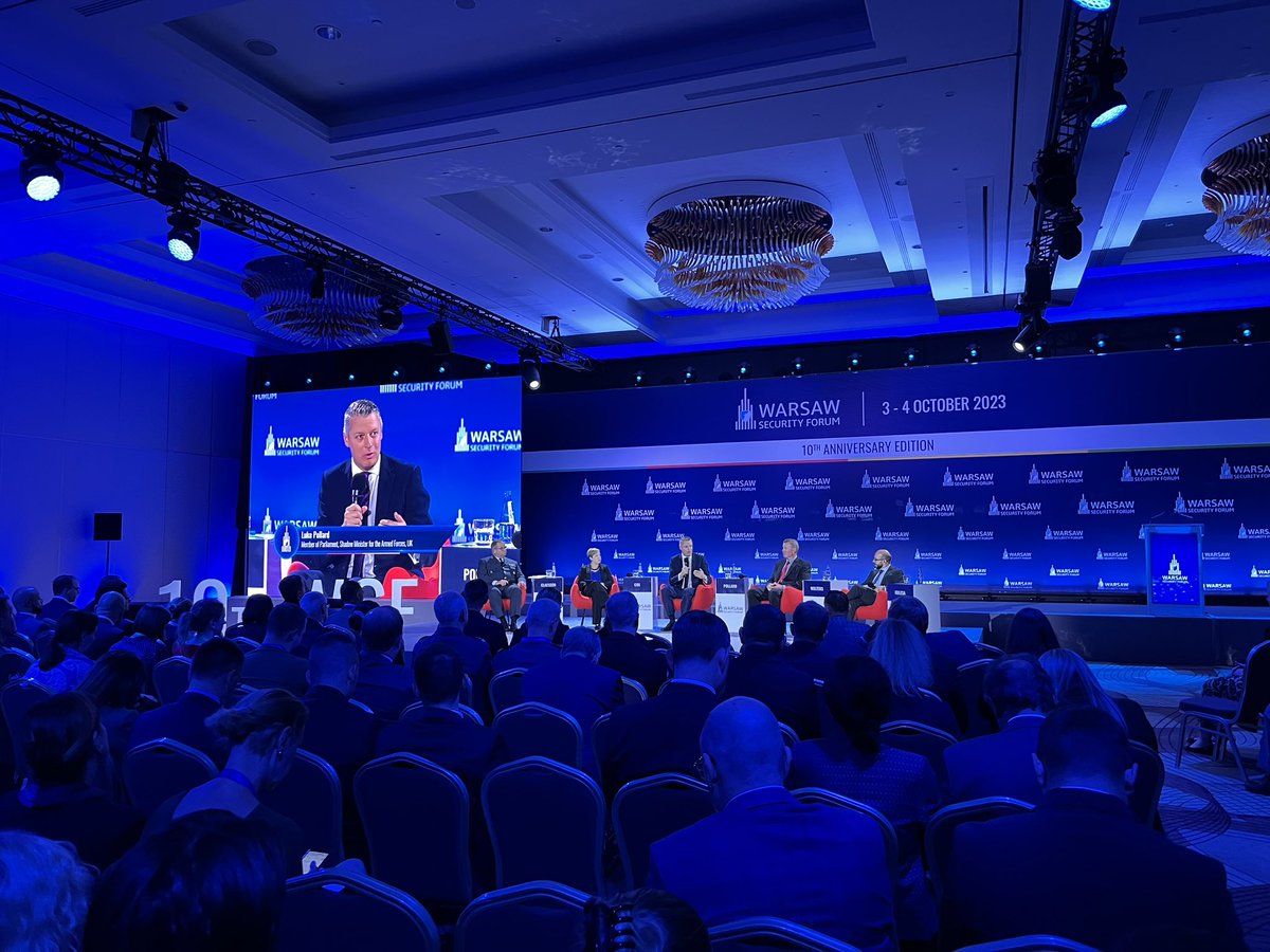 There has been a lot of talk about rebuilding NATO’s military and helping Ukraine win during #WSF2023. In this context, extremely important point by @LukePollard : if we signal deterrence, it’s important that the other side that the signal is meant for understands it.
