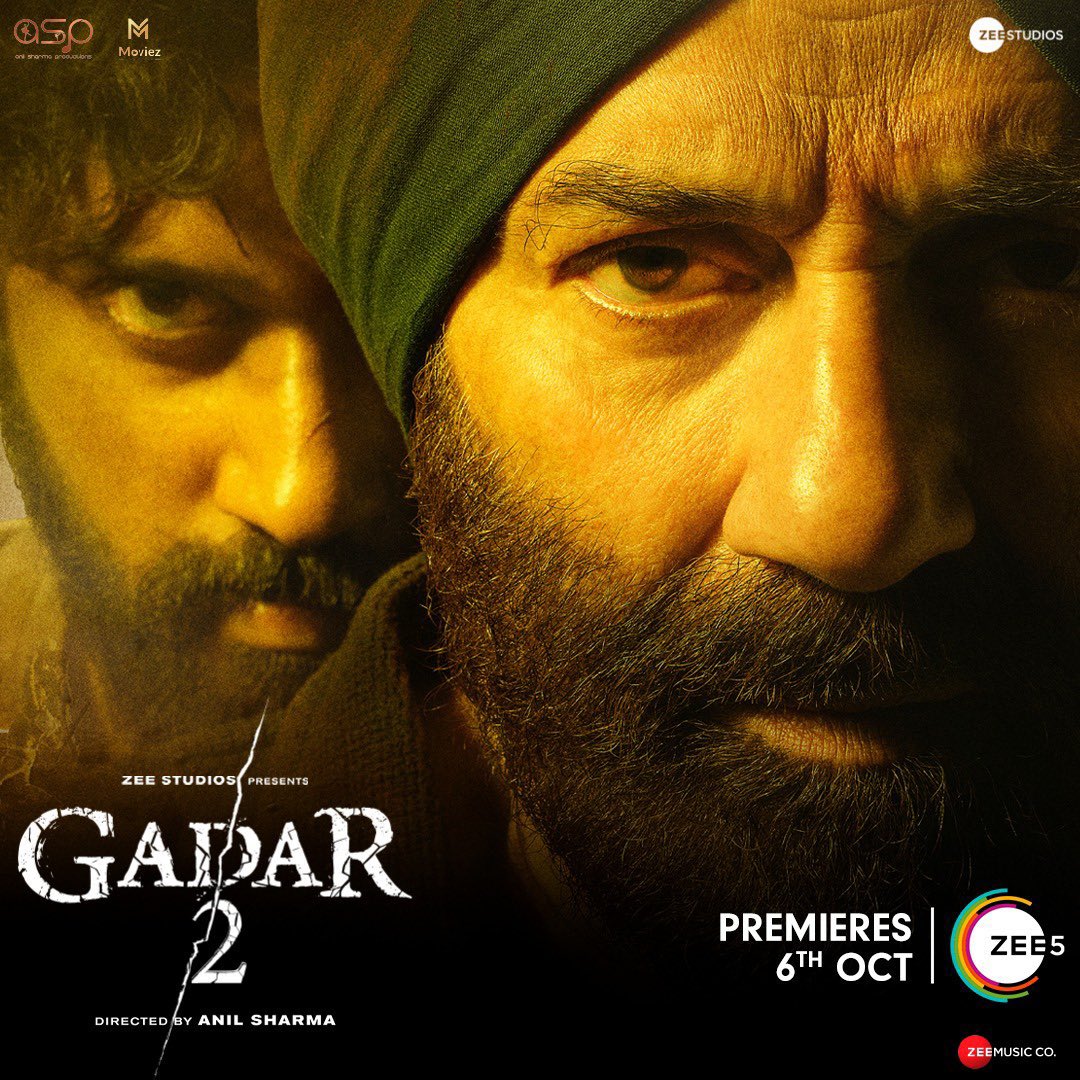 Gadar 2 to arrive on @ZEE5India on October 6th 🔥 #Gadar2 #Gadar2OnZee5 #SunnyDeol #AmeeshaPatel