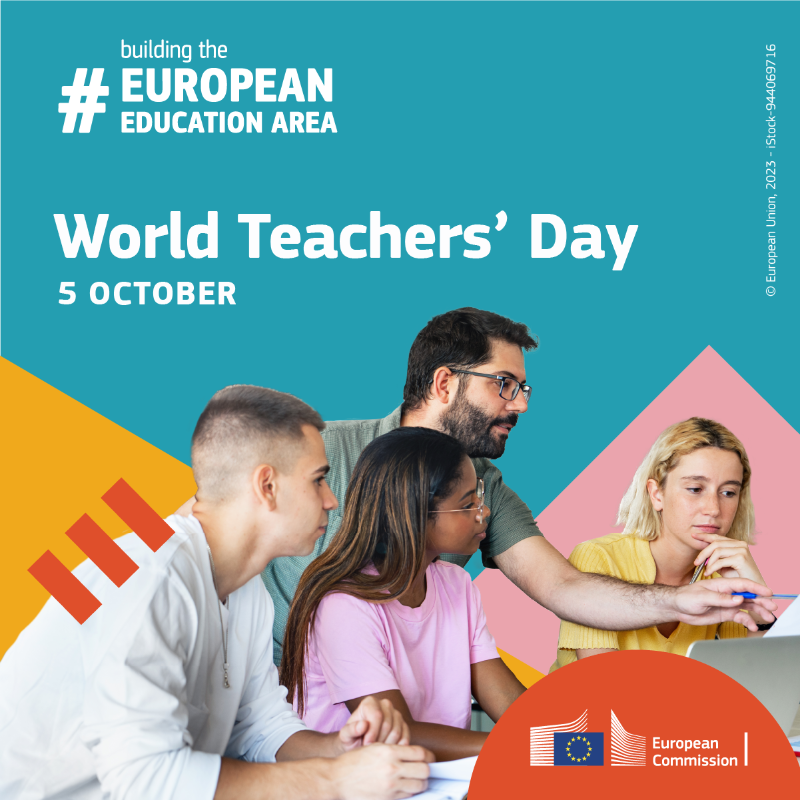 Today is #WorldTeachersDay!

Teachers are the key to limitless opportunities.

The #EuropeanEducationArea stands with them, championing a barrier-free, high-quality education for every learner.

Tell us, what teacher made a difference in your life? 👇