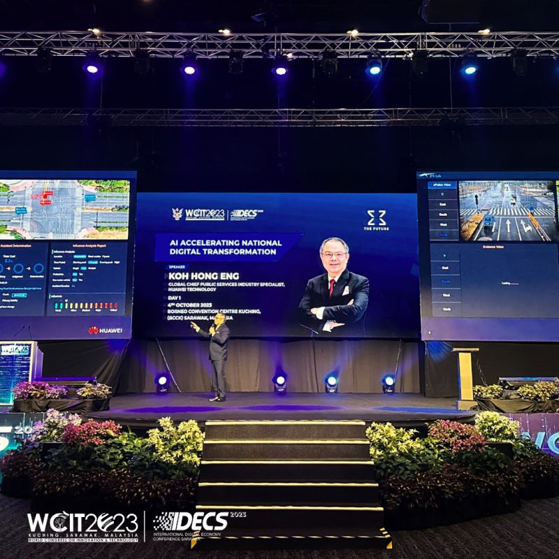 he_koh's tweet image. Thanks #WCIT2023 for having me to speak on AI Accelerating National Digital Transformation. #IDECS2023 #PIKOM #Sarawak #Huawei #Pangu #LargeModel