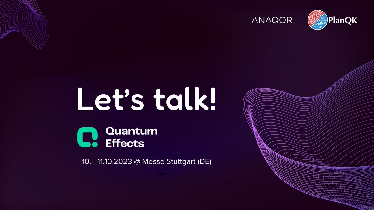 #QuantumEffects23 is calling - We're more than ready for two days filled with insights, networking and learning! Get your ticket here and meet us at our booth or catch us on stage! messe-stuttgart.de/quantum-effect…