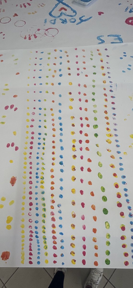 Pilarjarque_'s tweet photo. Els infants de la classe de I3 han après a pintar amb els seus dits i han aconseguit fer una sèrie de colors!!! #art #expressioartistica #cdxarxes
Heu provat fer algun mural semblant amb els vostres infants? https://t.co/70wwYCsGCi