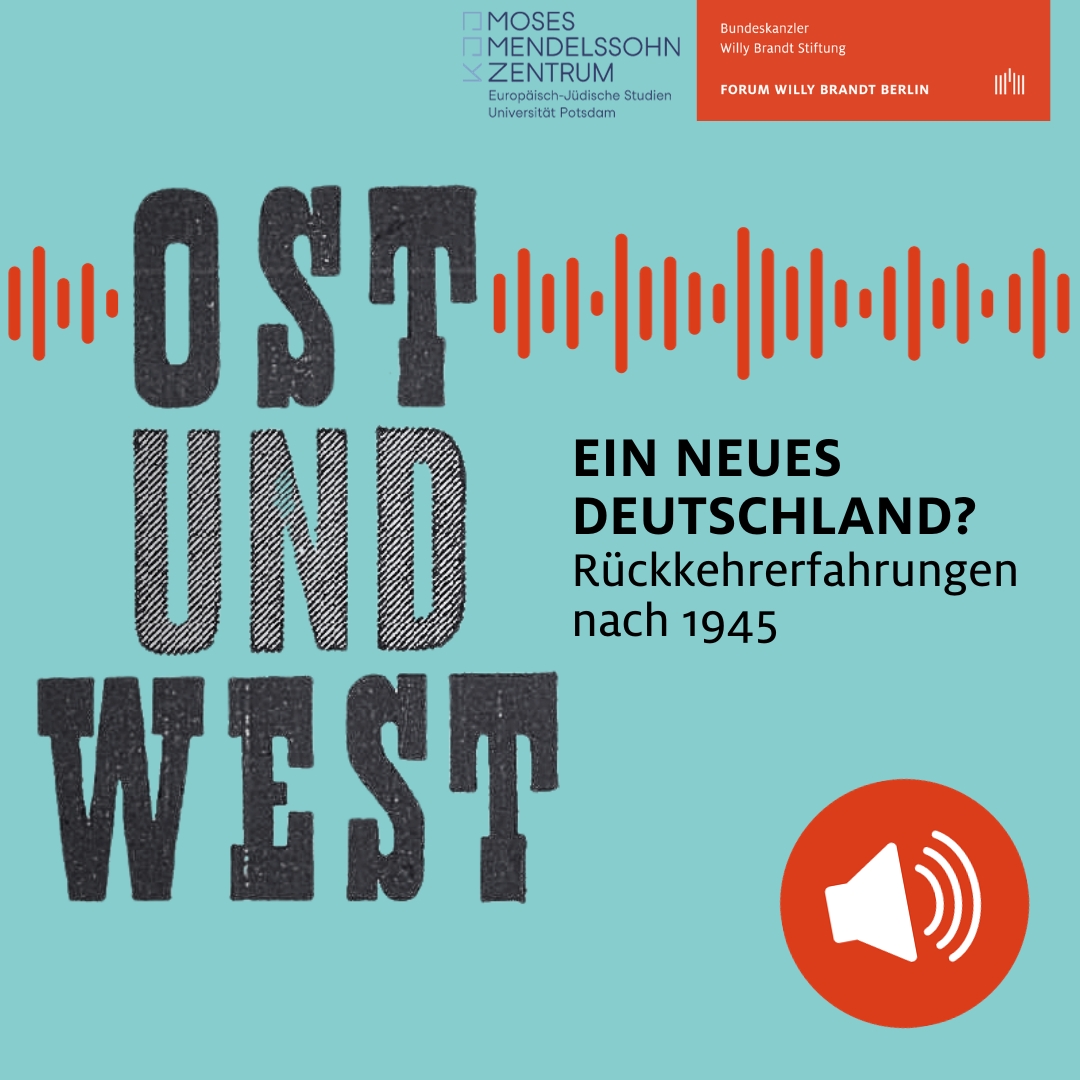 Bundeskanzler-Willy-Brandt-Stiftung (@bwbstiftung) on Twitter photo 🎧Die Veranstaltung „Ein neues Deutschland? Rückkehrerfahrungen nach 1945“ mit Lutz Fiedler (<a href="/MmzPotsdam/">MMZ Potsdam</a>), <a href="/ScottHKrause/">Scott Krause</a>, Irmela von der Lühe, Anna-Dorothea Ludewig & <a href="/KristinaMeyer78/">Kristina Meyer</a> jetzt als #Podcast hören!
Soundcloud: on.soundcloud.com/KXY4A
Spotify: spoti.fi/48Gkvte 🎧Die Veranstaltung „Ein neues Deutschland? Rückkehrerfahrungen nach 1945“ mit Lutz Fiedler (<a href="/MmzPotsdam/">MMZ Potsdam</a>), <a href="/ScottHKrause/">Scott Krause</a>, Irmela von der Lühe, Anna-Dorothea Ludewig & <a href="/KristinaMeyer78/">Kristina Meyer</a> jetzt als #Podcast hören!
Soundcloud: on.soundcloud.com/KXY4A
Spotify: spoti.fi/48Gkvte