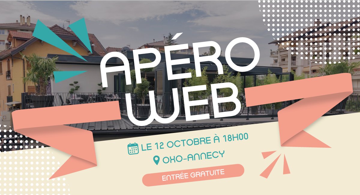 annecy_web's tweet photo. 🚀 Lancement des APÉRO WEB by #AnnecyWeb
On vous donne rendez-vous tous les deuxièmes jeudis du mois à l’Oxo Rooftop dès 18h !
🍻 Venez papoter e-commerce, réseaux sociaux, IA ou webmarketing autour d’un verre
🤝 Rejoignez-nous pour booster votre réseau professionnel et créer de nouvelles alliances
#Web #Annecy