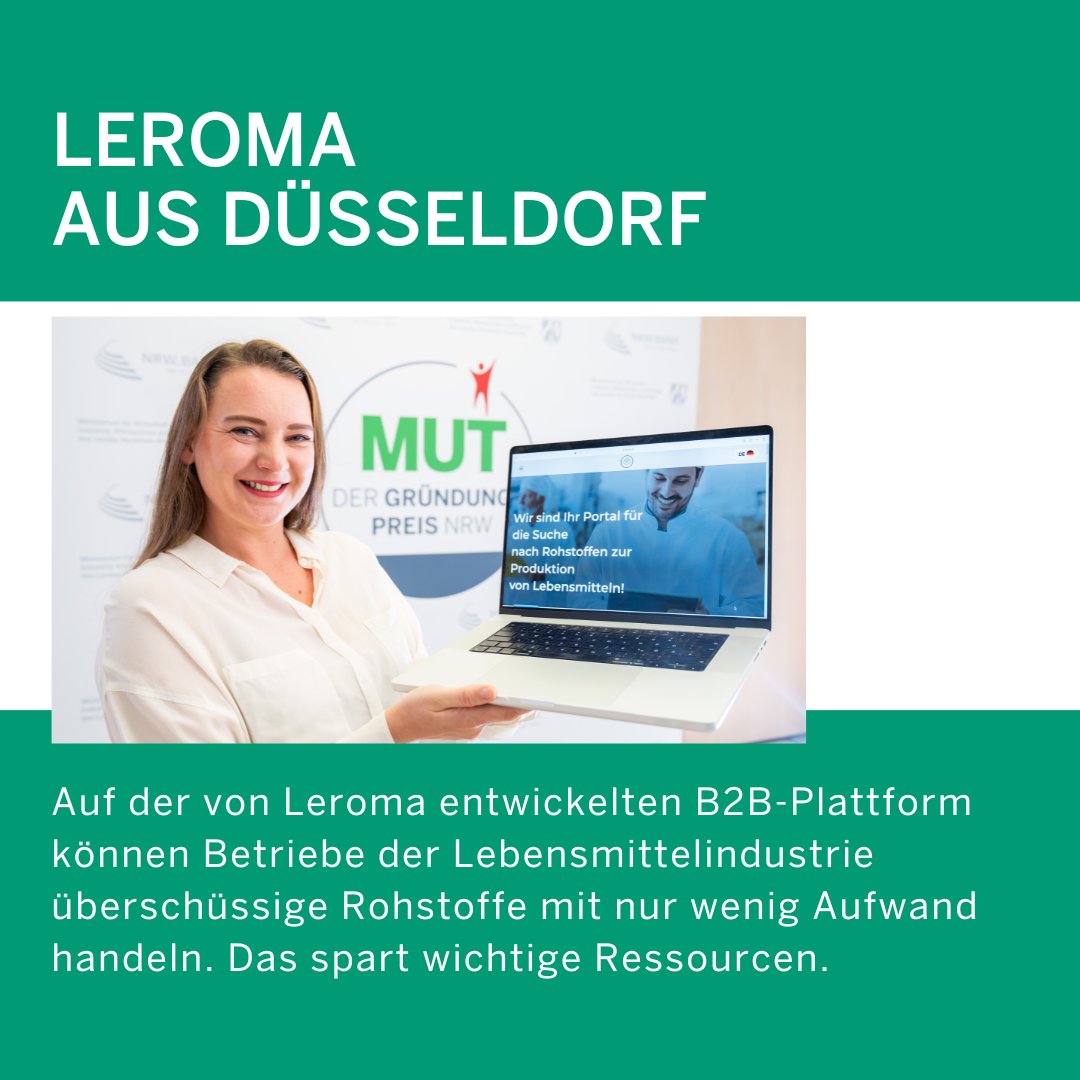 GruendenNRW's tweet photo. Die @Leromagmbh aus Düsseldorf, #PaderSolartechnik aus Lichtenau & #Pacurion aus Reken konnten sich einen Platz im Finale von MUT – DER #GründungspreisNRW 2023 sichern. Beste Aussichten auf eine Auszeichnung mit dem #Landespreis! Mehr Infos auf https://t.co/Lsf72311QT. https://t.co/0y0tVkqiOs