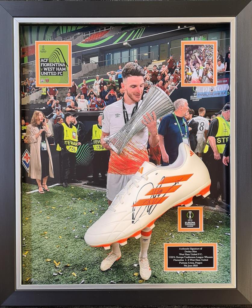 Relive that magic night in Prague with a framed item all come in deluxe professional frames and all come with coa