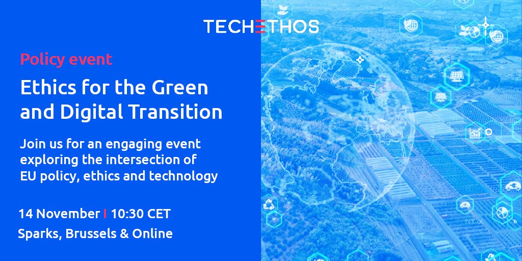 TechEthosEU's tweet photo. 📢 Registrations to our final Policy Event are open!

Join us for a day of discussions at the intersection of #EUpolicy, #ethics &amp; #technologies!

📆 14 November 2023
⏰ 10.30 to 17.15 CET
📍 In Brussels or online

Agenda &amp; registrations 👉 https://t.co/Fvktebt4zW

 #euprojects https://t.co/yK6HbymLft