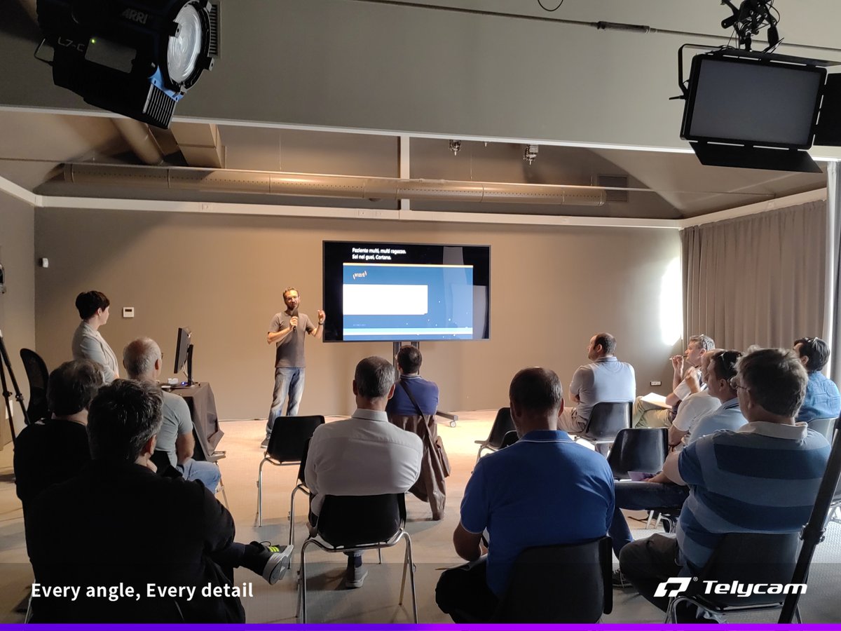 Telycamptz's tweet image. 📸 It's an exhilarating day at the NDI seminar hosted by our Italy partner @ADCOM S.R.L.! 🎥 Our team takes immense pride in being a part of the NDI world, consistently delivering top-notch video production quality.
#NDISeminar #ExploreSE #NavigationTechnology #Innovation