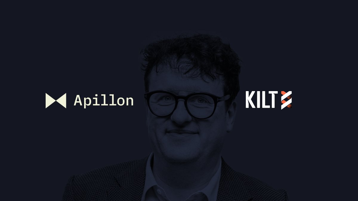 Apillon's tweet photo. “We’re thrilled that Apillon is integrating KILT Protocol and decentralized authentication as an essential building block for Web3.”
@ingoruebe, founder of @Kiltprotocol https://t.co/xQhVATv2Ow
