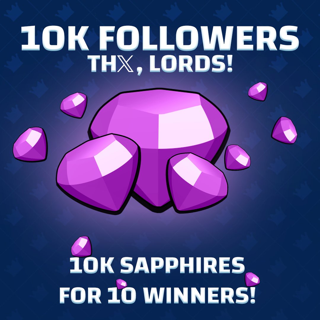 millionlords's tweet image. 🎉 10K Follower Contest! 🎉

🏆 10 Lucky Winners will score 10,000 Sapphires EACH! 💎

1️⃣ Comment your Player name / PID
2️⃣ Retweet this post

Results announced on October 12th.

Good luck, Lords! 🍀