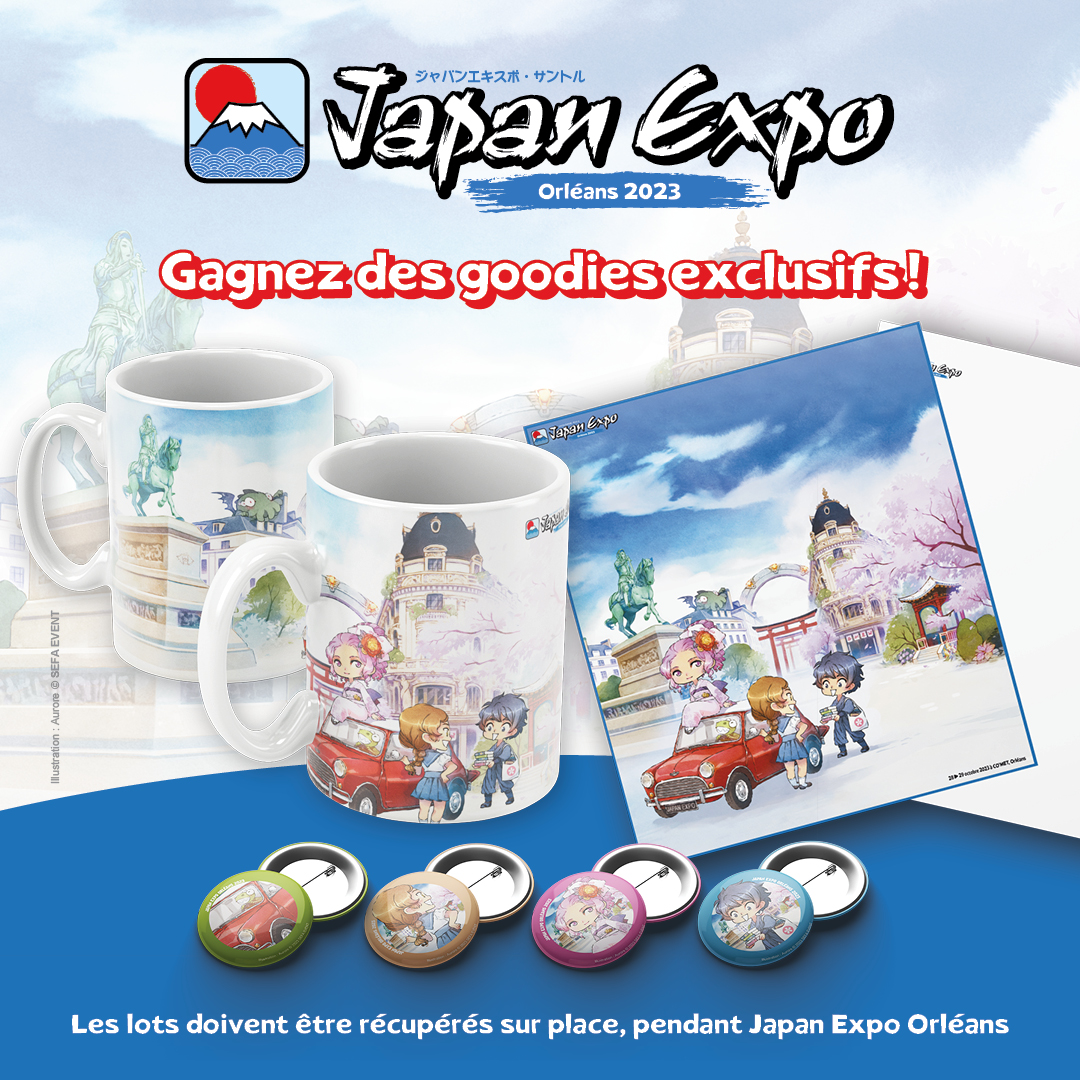 japanexpocentre's tweet photo. 🌸 CONCOURS 🌸

Envie de repartir de Japan Orléans avec les goodies exclusifs : 1 mug, 1 ex-libris et 5 badges ? Rien de plus simple :

⭐ Follow @japanexpocentre 
⭐ Like &amp; RT ce tweet
⭐ Pouvoir récupérer les lots à Japan Expo Orléans 

📍 TAS 11/10 https://t.co/0ozSNhn2Cb