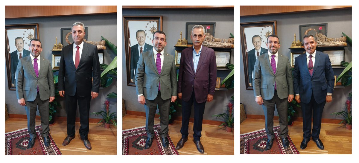 Ademcalkin's tweet photo. 📍 TBMM

Gazi Meclis'te ziyaretimize gelen
* Akyaka Belediye Başkanımız Ergüder Toptaş
* Digor Belediye Başkanımız Nebi Kerenciler
* Dağpınar Belediye Başkanımız Ömer Vargün ile bir ara gelerek belediyelerimiz çalışmaları hakkında istişarede bulunduk.

Başkanlarıma nazik ziyaretleri için teşekkür ediyorum.