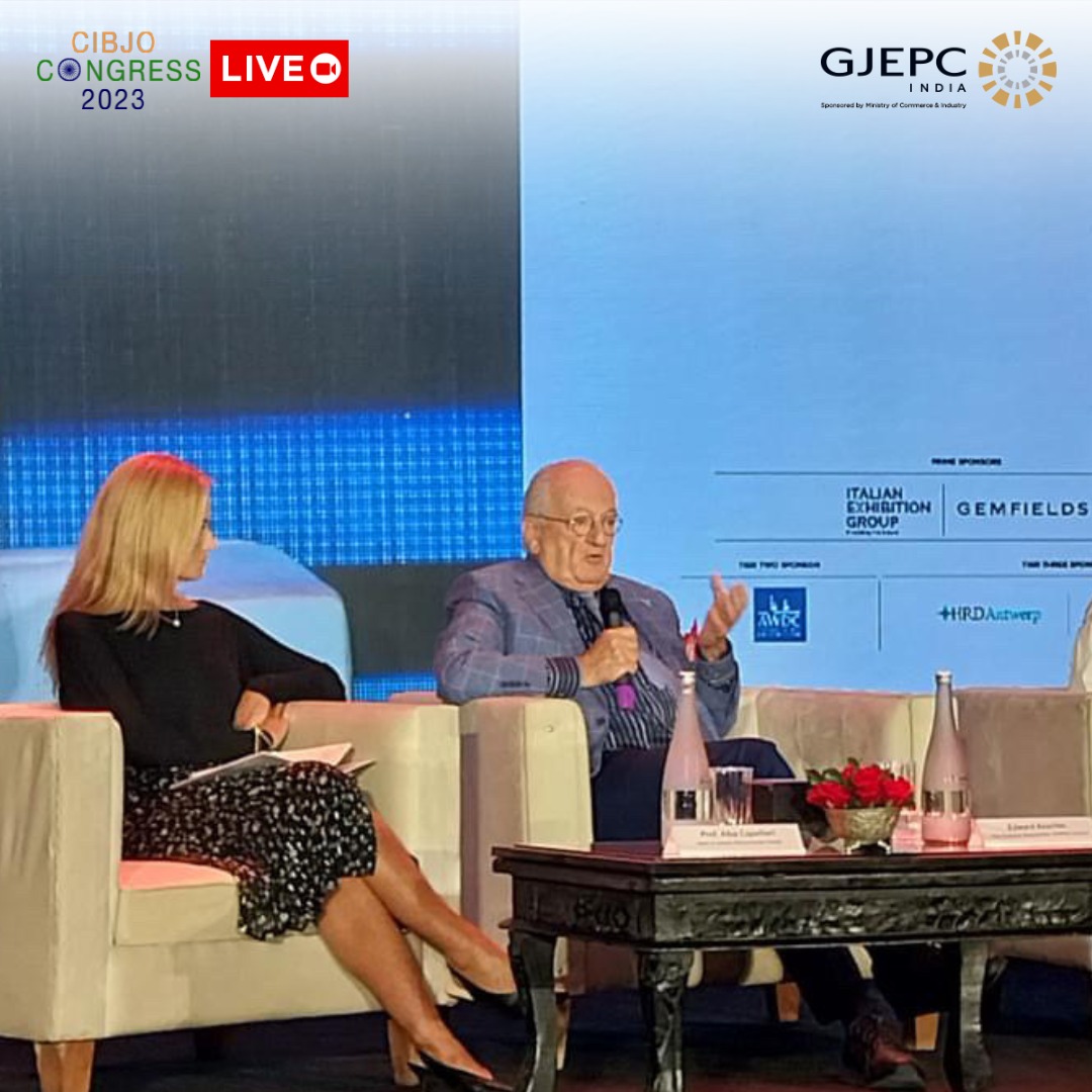 GJEPCIndia's tweet photo. CIBJO CONGRESS 2023 - 1st SESSION (3rd Oct): RESPONSIBLE SOURCING, SUSTAINABILITY and ESG IN THE JEWELLERY INDUSTRY
@CIBJO @minmsme @DoC_GoI 

#GJEPCIndia #CIBJO #CIBJOCongress2023 #Jaipur https://t.co/udx7gYj05O