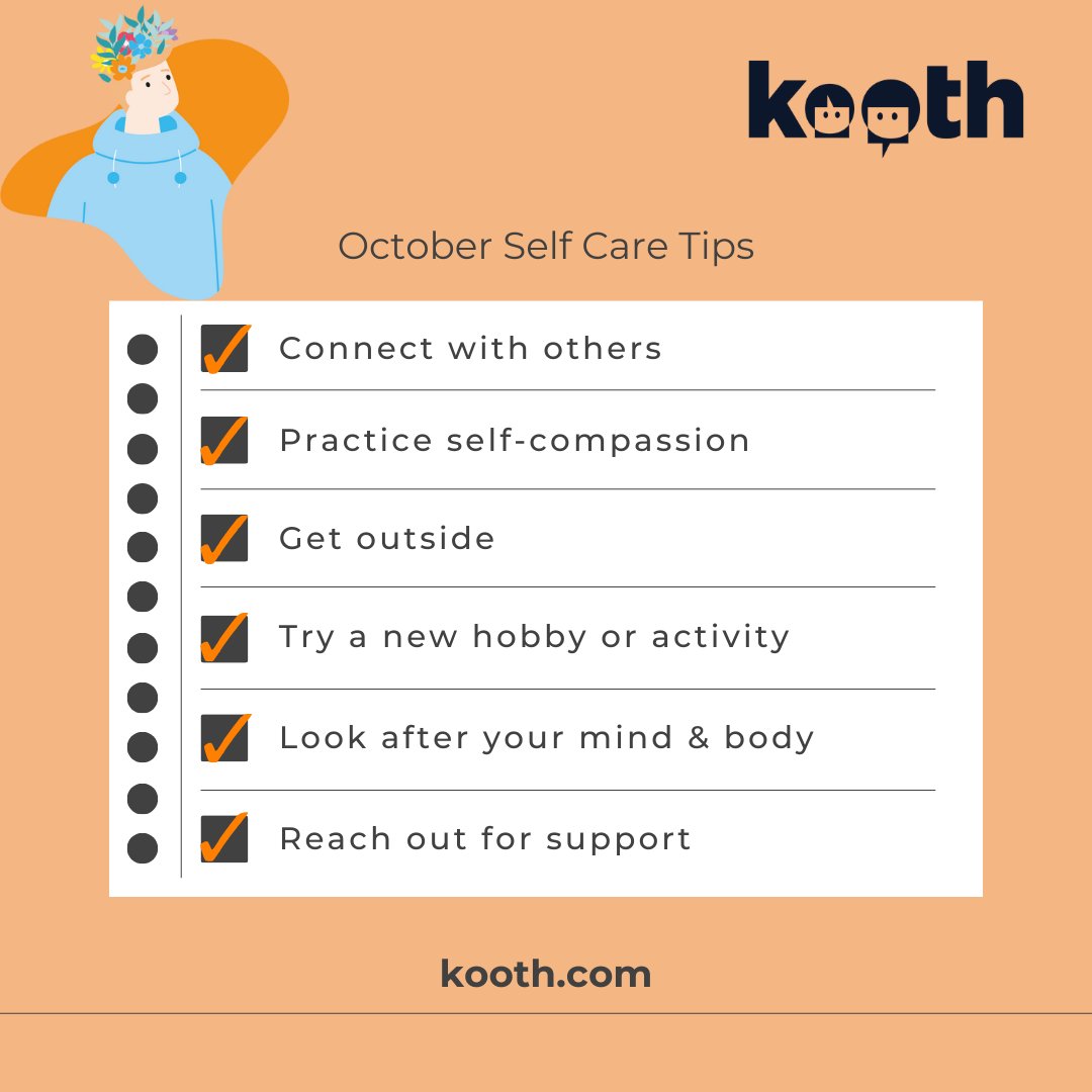 #Autumn is here which means the temperature is slowly dropping and the sun is setting earlier🌇

Which is why it's important to be aware and mindful of looking after our mental health &amp; wellbeing during the seasonal changes🧡

Here are a few tips that you could use this month🎃