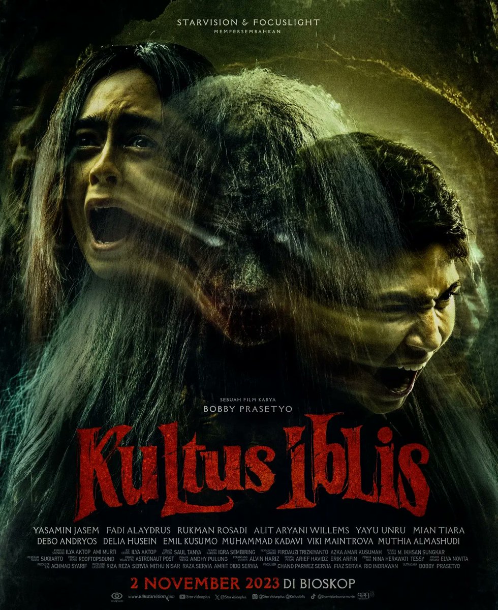 Kkfauzi's tweet image. Initial sketch official dan teaser poster 'Kultus Iblis'

@Starvisionplus 

Creative &amp;amp; Design: Alvin Hariz @

2 November 2023, hanya di bioskop.

#KultusIblis #PemujaIblisMencariPenerus 
#initialsketch #sketches #sketch #filmhoror