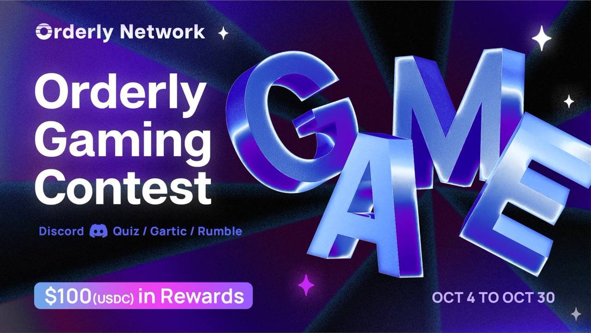 Who's got game?

We're throwing down in our discord with another gaming comp.

Every Mon, Wed, Fri at 2 PM (UTC) all October.

Kick-off? Today. Let's get it.
Read: medium.com/@orderlynetwor…