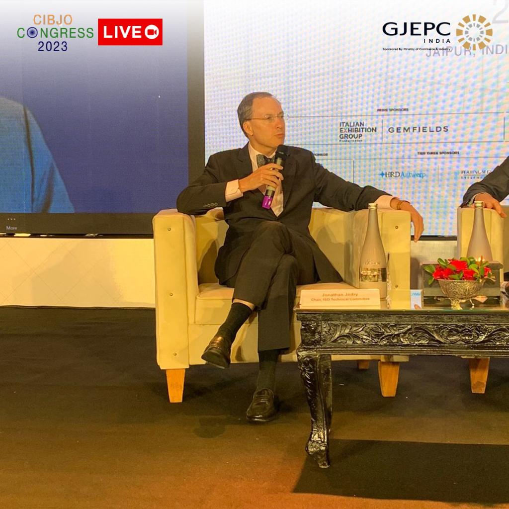 GJEPCIndia's tweet photo. CIBJO CONGRESS 2023 - 4TH SESSION: THE  VIABILITY OF INTERNATIONALLY RECOGNISED STANDARDS IN THE JEWELLERY INDUSTRY
An insightful discussion at the afternoon session focused on the efforts of CIBJO to finalize ISO Standard 6893. 

@CIBJO @minmsme @DoC_GoI

#GJEPCIndia #CIBJO https://t.co/Q9g0QHVPbn