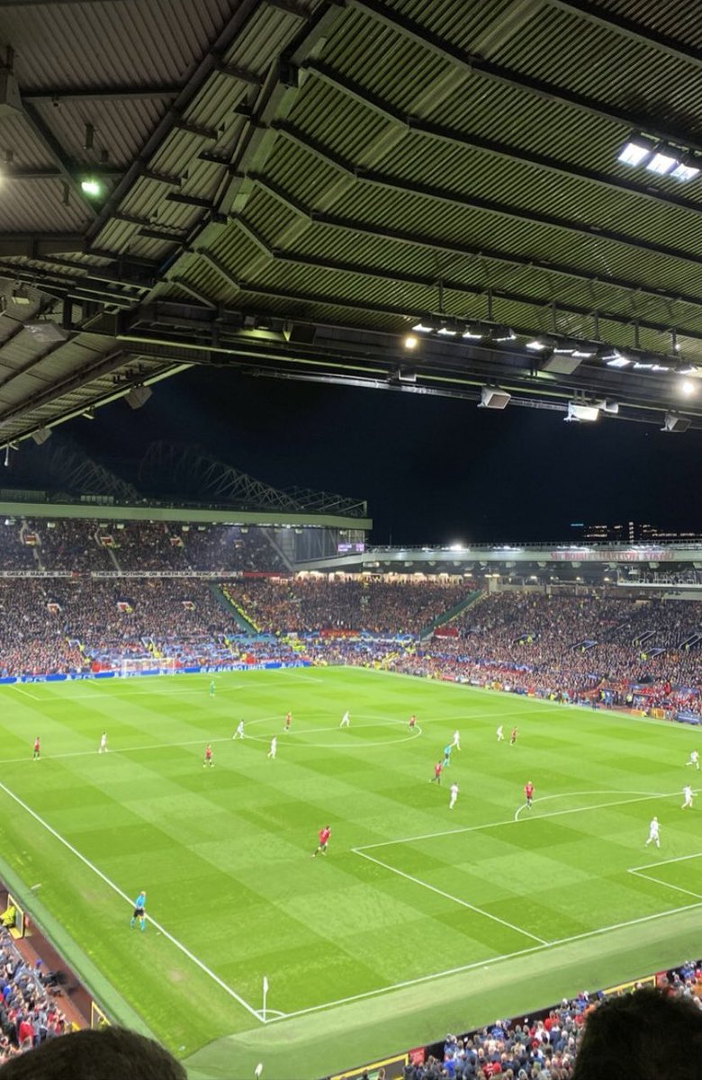 mufcaway_'s tweet photo. This great football club is fucked!

Away fans in the home end.
Banners being torn down.
Stadium leaks all over the place &amp; fucked lighting strips

The rot starts at the very top!

Things will never change until the Yank parasite bastards sell the club!
#GlazersOut https://t.co/YBqDehv8Ii