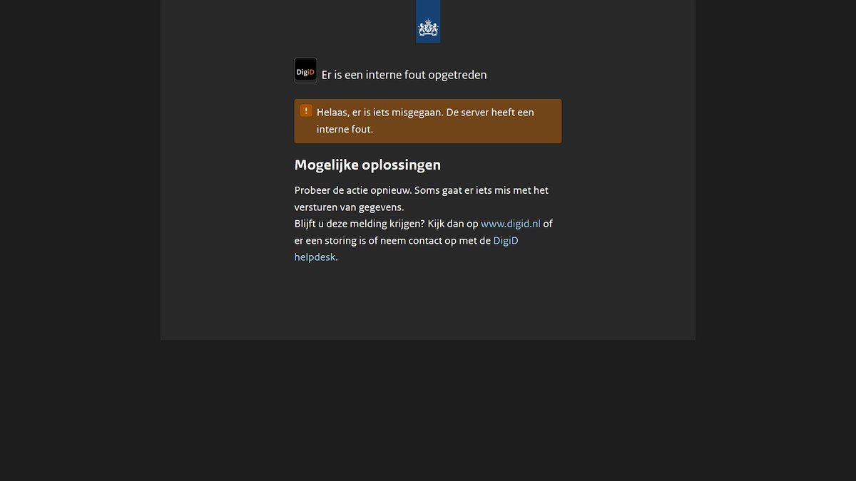 RecognizesReal's tweet photo. en dat het een #digIdStoring is en niet een fout aan mijn kant zoals jullie telefoniste zei bewijst dit nogmaals als ik probeer wachtwoord herstel te doen via email, want dan krijgen we dit scherm (zie screenshot) dus
@digidwebcare
helpdesk?! help eens en meld ook deze #storing ! https://t.co/xuiCBiTkAS