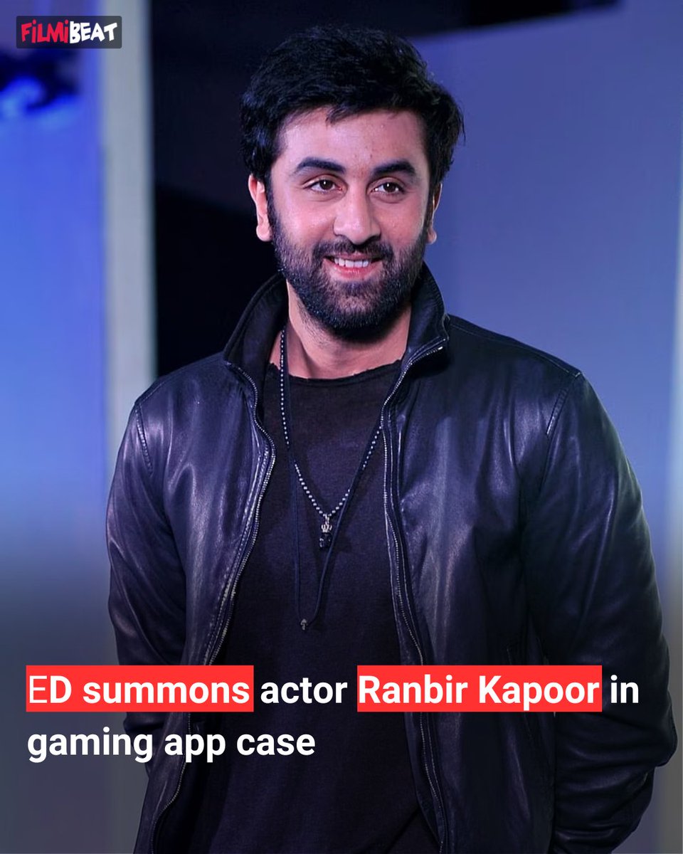 filmibeat's tweet image. Ranbir Kapoor Summoned by ED in Online Betting Case 🔍💼 
What&apos;s Next for the Bollywood Star? Stay Tuned for Updates 
Read more at: filmibeat.com/bollywood/
#RanbirKapoor #EDProbe #BollywoodNews
