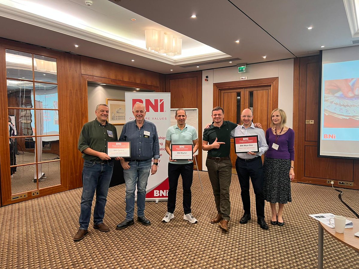 Our leadership team picking up an award for chapter performance earlier this week 🙌 #bni