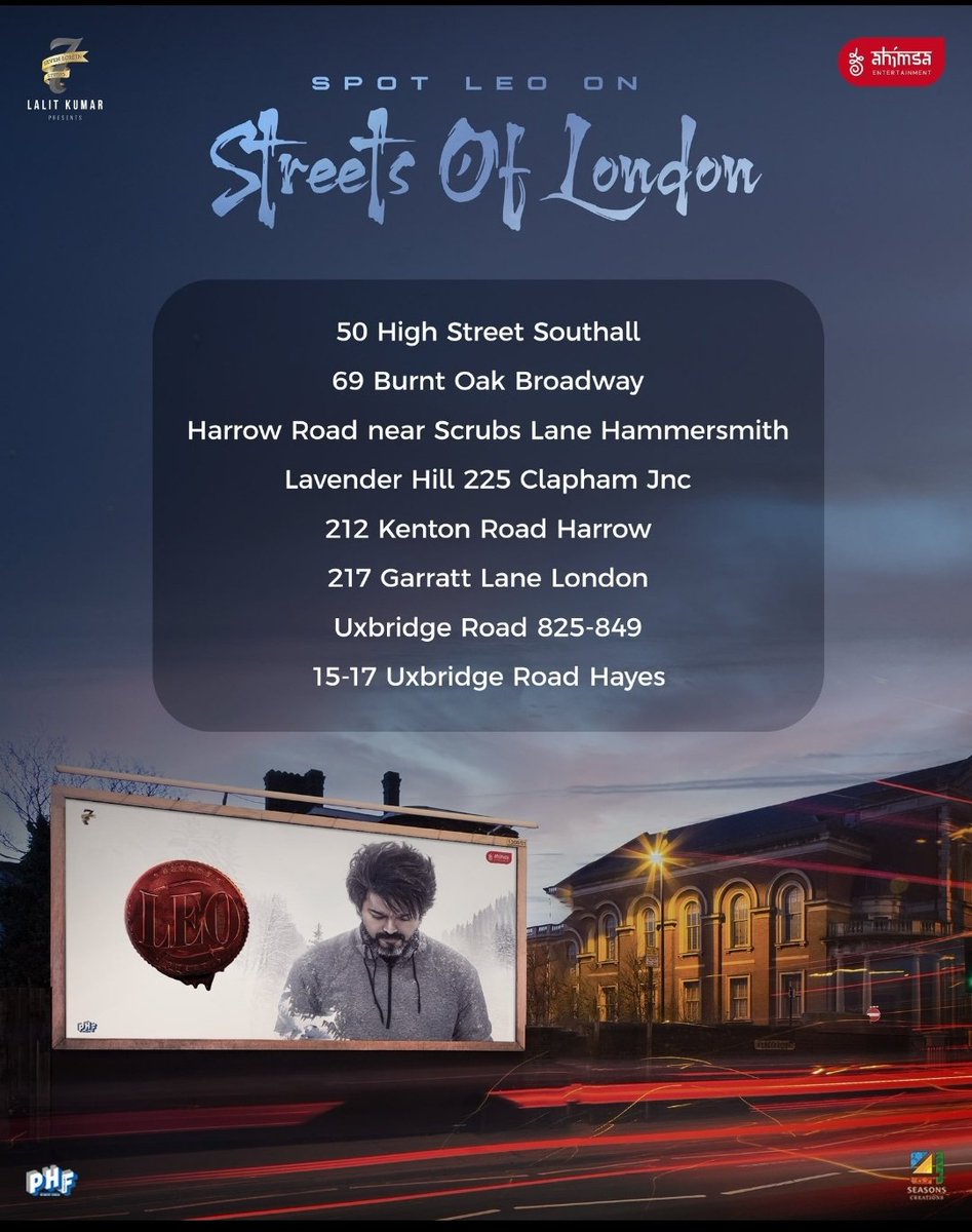 StarSouthEnt's tweet photo. #Leo - UK promotions 💥💥

@ahimsafilms 👏 https://t.co/LLuo8NzpIz