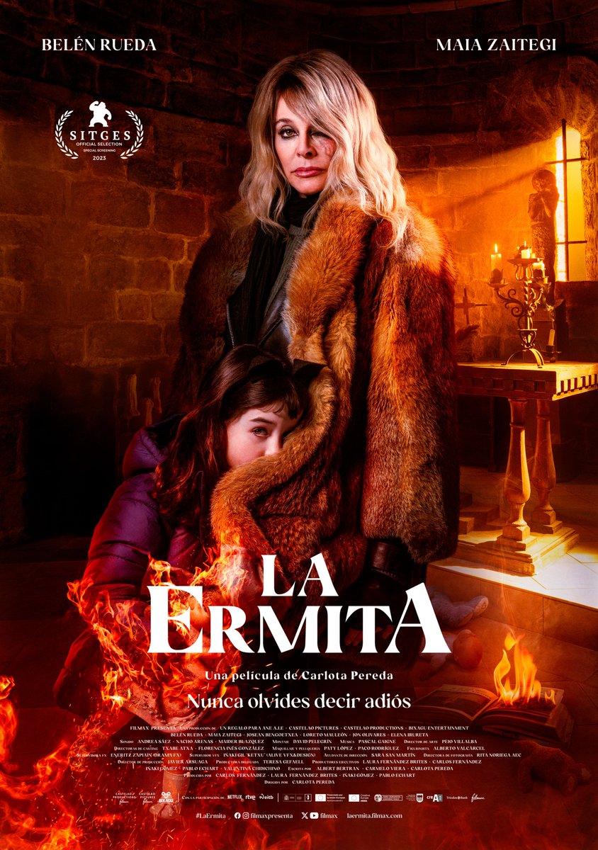 Una historia marcada a fuego. 🔥 Carol y Emma. 🫶 Belén Rueda y Maia Zaitegi.

Prepárate para entrar en la leyenda de #LaErmita, lo nuevo de @Carlota_Pereda, producido por <a href="/filmax/">Filmax</a> con Bixagu Entertainment.

¡Nos vemos el 12 de octubre en #Sitges2023!