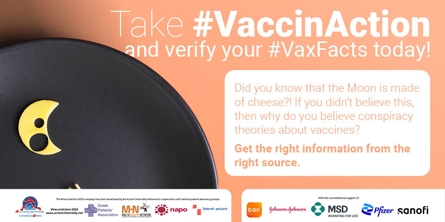 activecitnet's tweet photo. 🟢Stop believing the conspiracy theories about vaccines. Get the right information from the right source. Take #VaccinAction and verify your #VaxFacts today through the European Vaccination Information Portal. https://t.co/IXZaEcIVaf