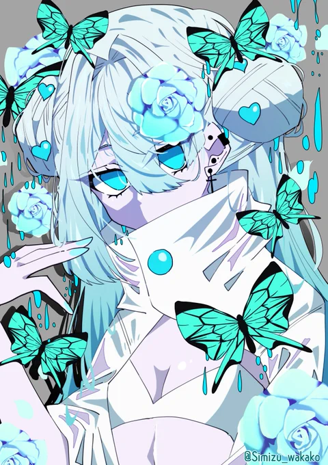 憂鬱     020/100           #100日チャレンジ #清水わかこアート