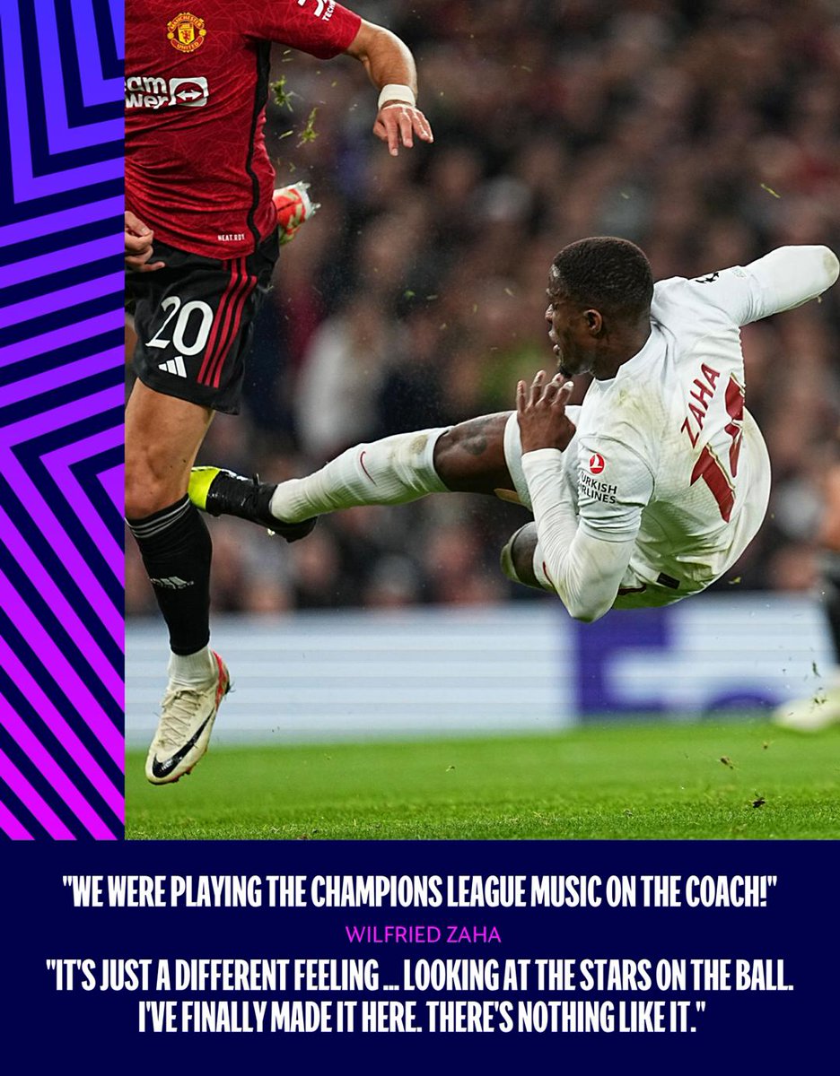 Zaha living his #UCL dream 🥹