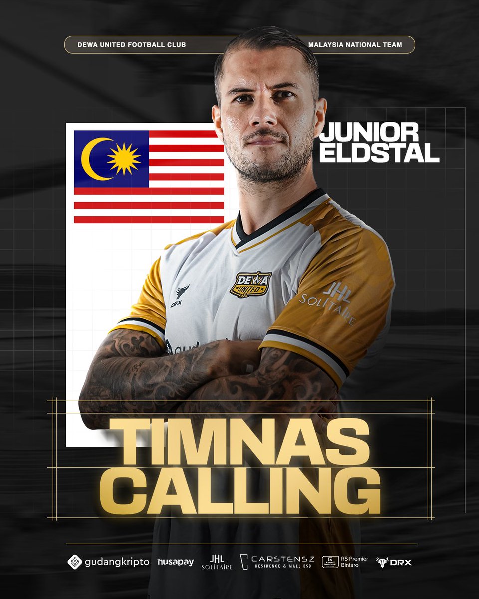 𝗧𝗜𝗠𝗡𝗔𝗦 𝗖𝗔𝗟𝗟𝗜𝗡𝗚‼️ Junior Eldstal juga mendapat panggilan untuk memperkuat tim nasional Malaysia dalam dua laga uji coba internasional yang akan dijalani skuad Harimau Malaya 🇲🇾🐯 Good luck @JuniorEldstal ✨ #DUFC #anakdewa #FIFAMatchday #BEBRAVE