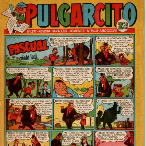 barcelona_cat's tweet photo. I ara tornem al principi de tot!
El 1957 Ibáñez va començar a treballar a l’Editorial Bruguera, on avui hi ha el #CCElColl.
✏️ I la primera historieta dels dos agents es va publicar el 20 de gener de 1958, a la pàgina 5 del núm. 1.397 de la revista ‘Pulgarcito’. https://t.co/LSqrnOR9ad