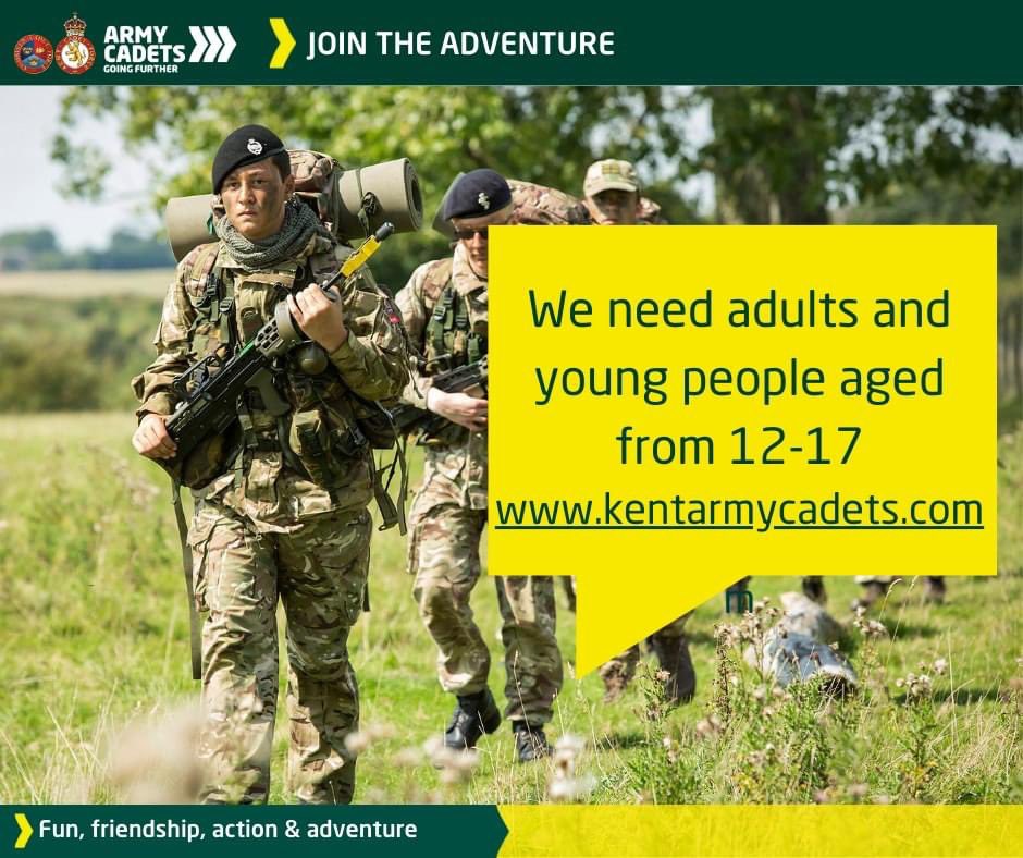 Do you live in #dover ? Looking for a new hobby and a way to make new friends whilst challenging yourself? We need you! The ACF isn’t just about marching around the drill square. We offer cadets and adult volunteers an exciting programme of activities.