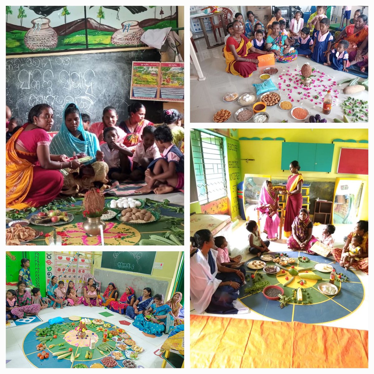 BalisankaraP's tweet photo. Sankalp Saptah Day 2( Nutrition) Poshan Melas at AWCs/VHSNDs of Balisankara Block.
Focusing growth monitoring of children, nutritional diet, Godbharai/Annaprasann Ceremony, nutrigarden plantation.
#aspirationalblockprogram
@DMSundargarh
@ZP_Sundargarh @WCDOdisha @HFWOdisha https://t.co/BKzspat17T
