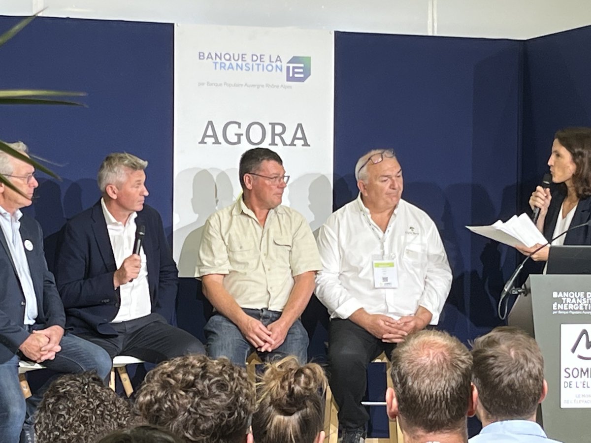[⁦<a href="/SommetElevage/">SOMMET DE L’ÉLEVAGE</a>⁩] en direct de lAgora hall 2 on y parle des enjeux societaux de l’#energie autour de l’agrivoltaisme ⁦<a href="/JeunesAgri/">Jeunes Agriculteurs</a>⁩ ⁦<a href="/InstitutElevage/">Institut de l'élevage - Idele</a>⁩ #agriculture #elevage