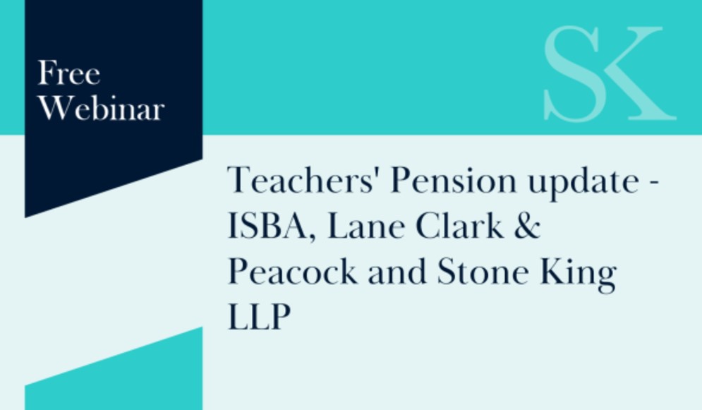 A high increase in the amount employers are required to contribute to the #TPS is expected. Join our webinar with @the_isba & @LCP_Actuaries on Oct 10 to look at costs and alternative options. stoneking.co.uk/event/teachers…