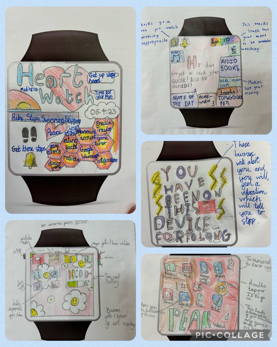 Y5 designed their own Watch What You Watch watches, to help keep their hearts protected from things we might see or watch that can affect us negatively. Some of these watches will really help keep us Heartsmart!🛎️💡⚡️<a href="/HeartSmartSch/">HeartSmart School</a> @HEARTSMARTDave