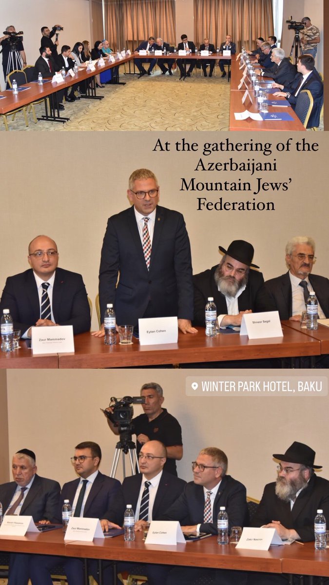 hayeytan's tweet photo. At the gathering of the Azerbaijani Mountain Jews Federation 🇮🇱🇦🇿 https://t.co/RIW5f3QF6m