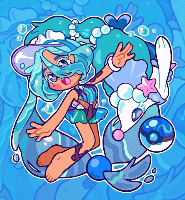 Tone draws Pokemon Miku day 4!!