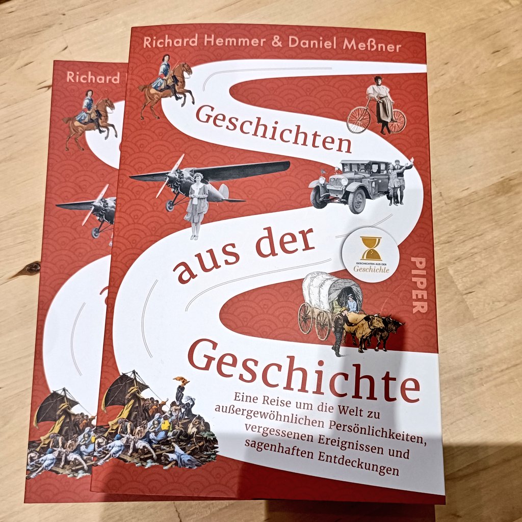 ScarletWitch's tweet photo. "Eigentlich hat alles Recht harmlos begonnen, vor mittlerweile acht Jahren an Richards Küchentisch in Wien"
Geschichten aus der Geschichte-Hemmer/Meßner
#buchbeginn @Buchbeginn 
Wenn der Lieblingspodcast ein Buch veröffentlicht, holt man auch Mal zwei
@GeschichteFM 
#Lesemittwoch https://t.co/PbYLS2JsD0