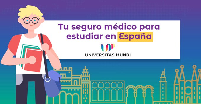 🇬🇧 Are you coming to Spain, need a VISA or renew the NIE/TIE? Do it with the reliability of a healthcare insurance complete coverage without copayment or lack periods, just 25,5€/month. 📷More Info ow.ly/QPiT30q2jxI #UniversitasMundi #Healthcareinsurance #VisatoSpain