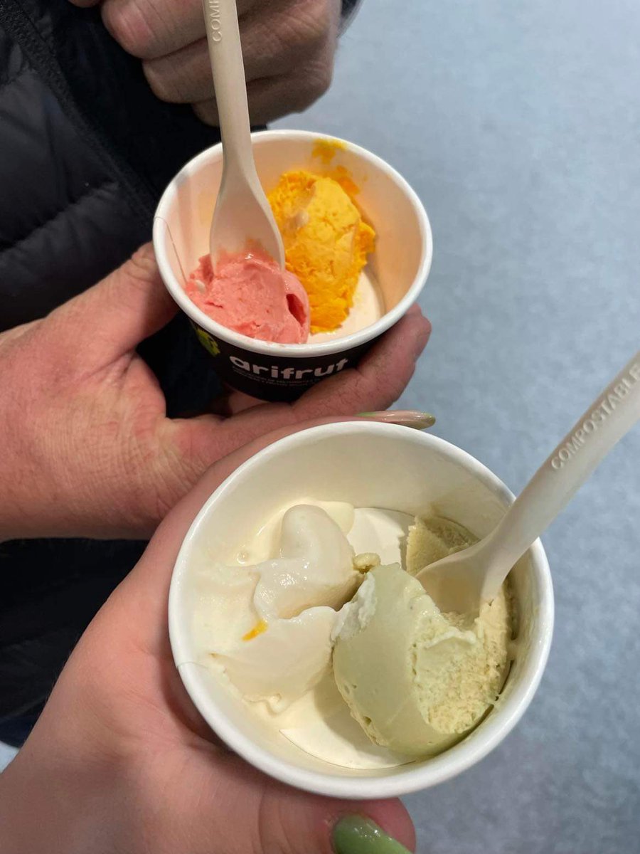 What does all this icecream have in common? All vegetable flavours! Carrot, tomato, broccoli and cauliflower 🥦🥕🍅 One of many highlights a fruit attraction!