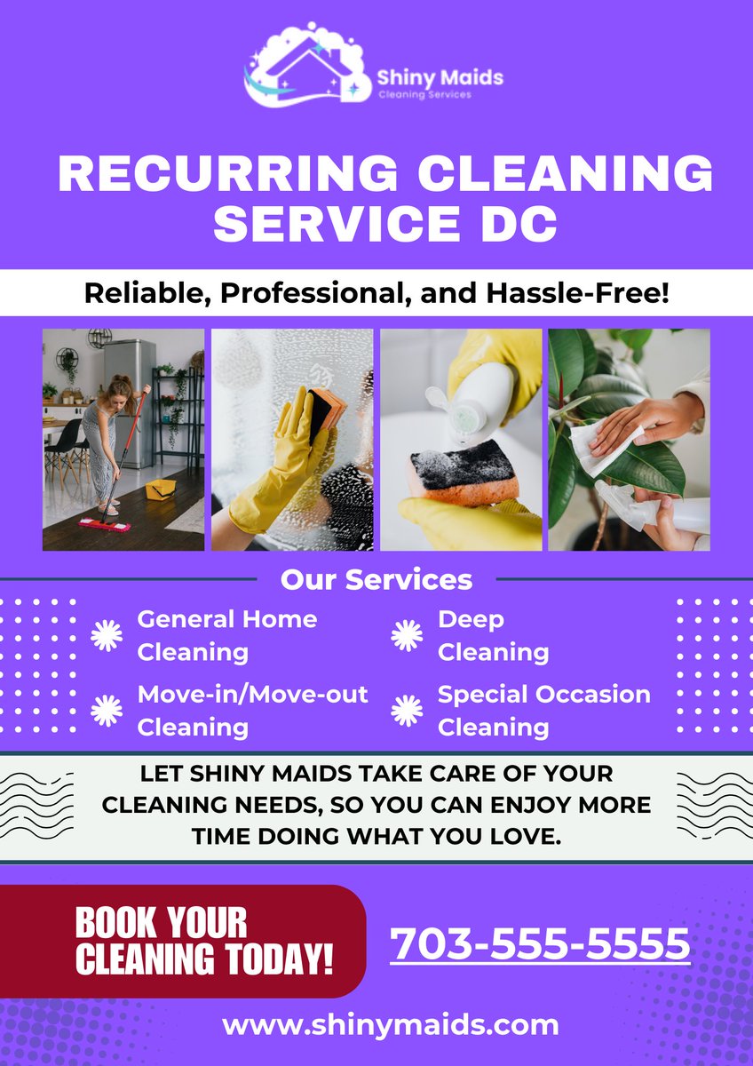 ShinyMaids's tweet photo. Recurring Cleaning Services
#RecurringCleaningServices #RecurringCleaningServicesDC #RecurringCleaningServicesWashingtonDC #RecurringCleaningService https://t.co/tOgEzVEP6x
