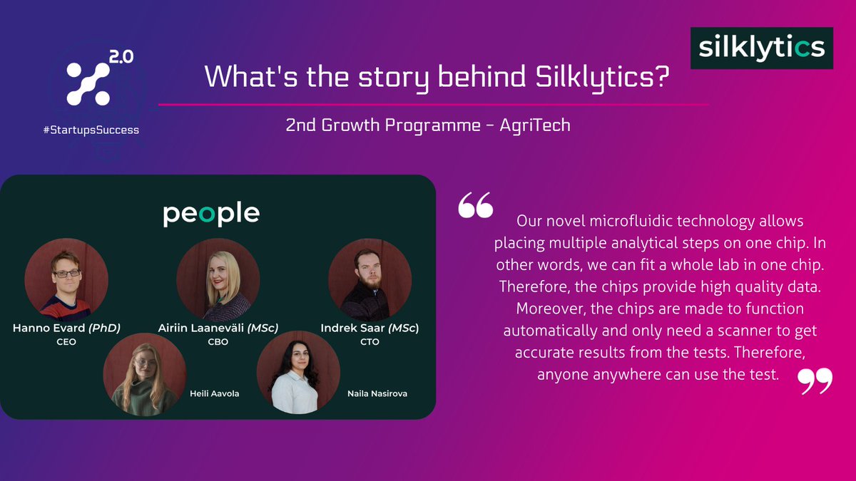 X2_0_EU's tweet photo. #StartupsSuccess They have achieved fitting a whole lab in one chip!
👩🔬But how? What is the innovative technology behind #Sylkitycs?
"A novel approach to making microfluidics chips"
Check out their profile 👉https://t.co/CqsAmK5uFN
#DrivingDeeptechGrowth 🚀 #AgriTech https://t.co/Qdzifjuny5