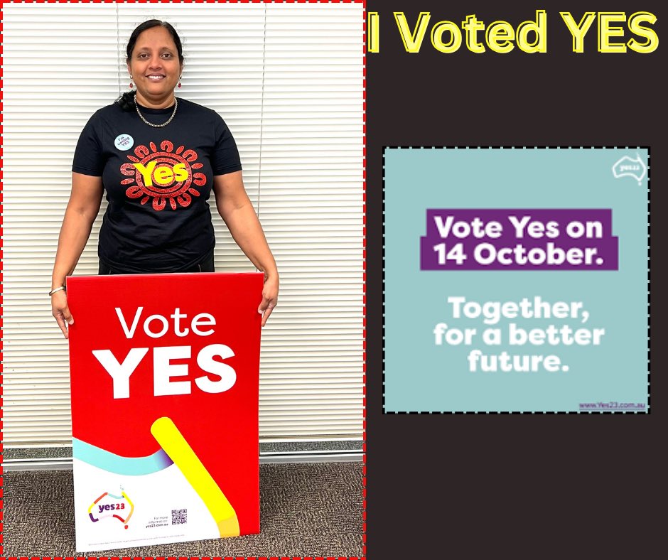 I call upon all Australian multicultural families to vote Yes to support our first Australians ❤️🖤💛

A referendum that enables The Voice to be enshrined in Australia's constitution shows a fundamental respect that is long overdue <a href="/yes23au/">The National Gathering</a>