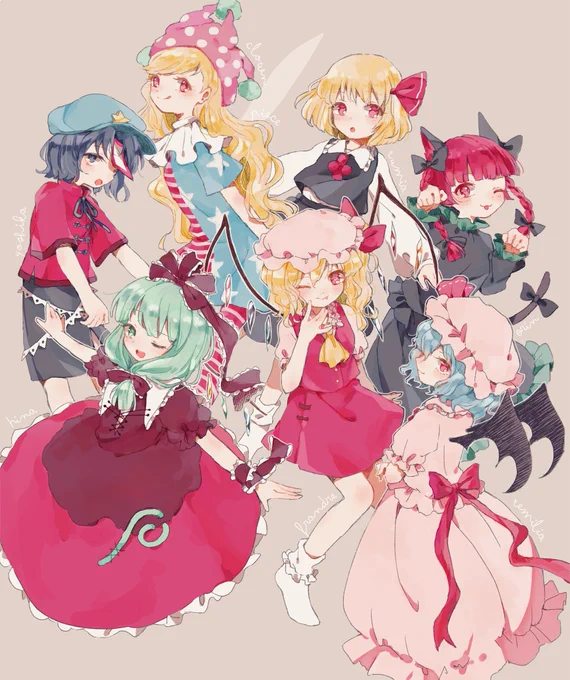 東方の好きな子たち(過去絵)