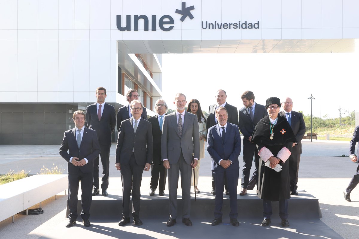 El Rey preside el acto de inauguración de la Universidad Internacional de la Empresa (UNIE) en Tres Cantos (Madrid).

➡️casareal.es/ES/Actividades…
